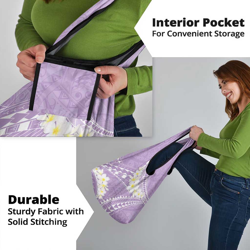 Polynesian Vintage Floral Grocery Bag Lavender Motifs - Polynesian Pride