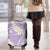 Polynesian Vintage Floral Luggage Cover Lavender Motifs - Polynesian Pride