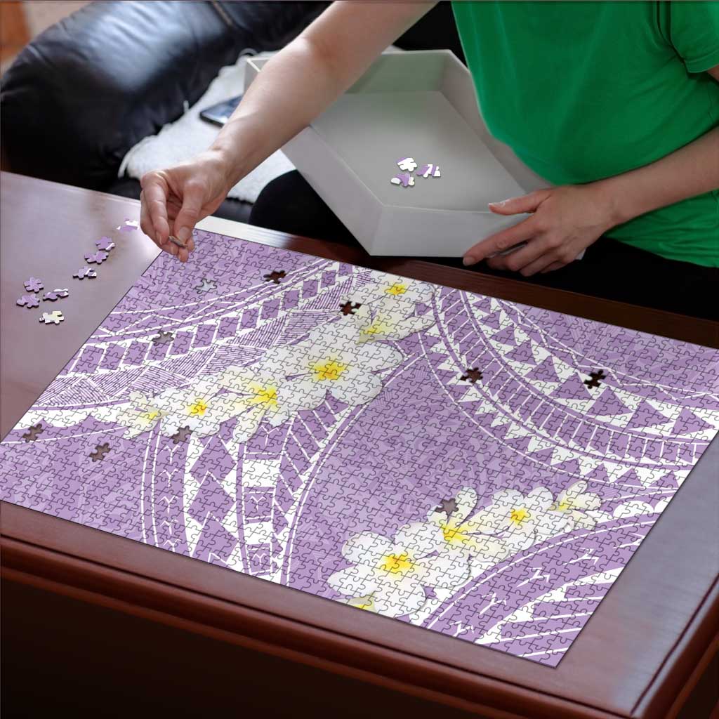 Polynesian Vintage Floral Puzzle Lavender Motifs - Polynesian Pride