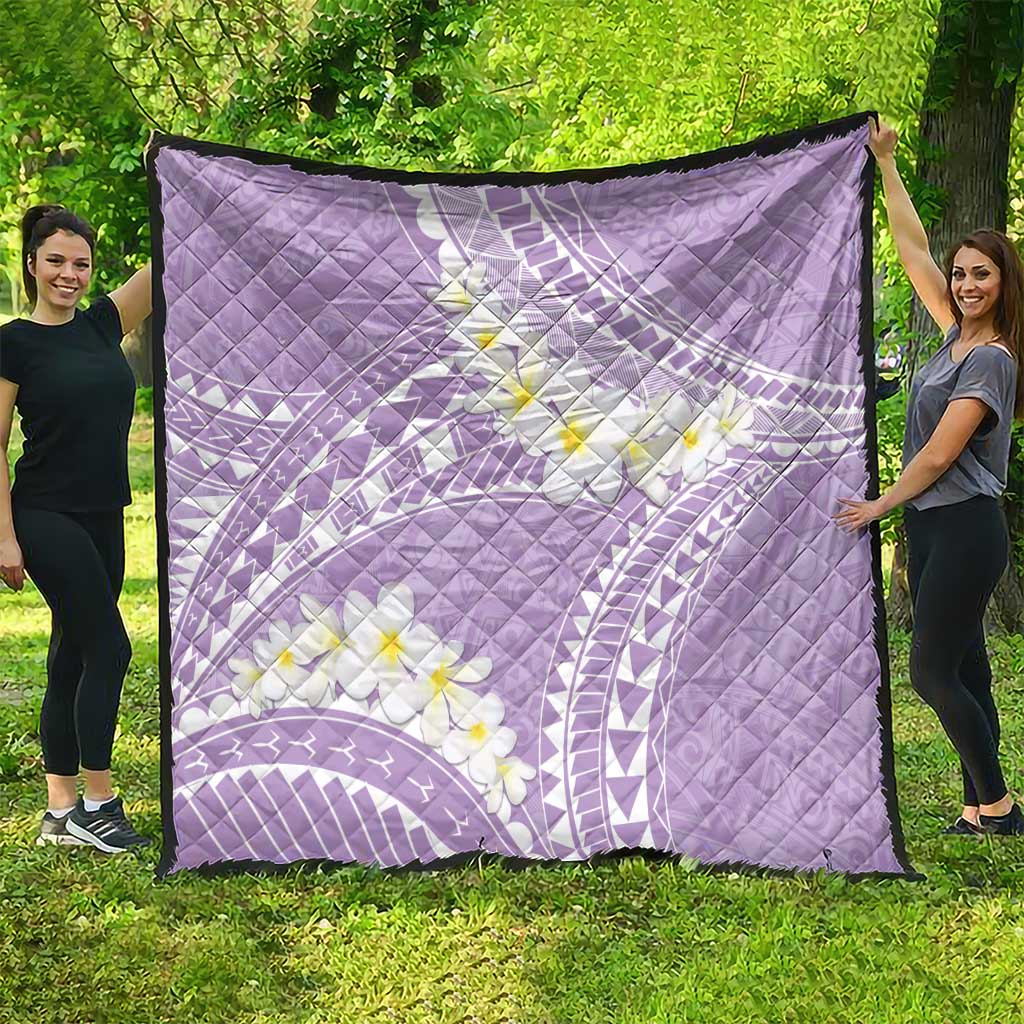 Polynesian Vintage Floral Quilt Lavender Motifs - Polynesian Pride