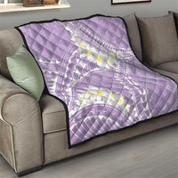 Polynesian Vintage Floral Quilt Lavender Motifs - Polynesian Pride