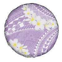Polynesian Vintage Floral Spare Tire Cover Lavender Motifs LT7 - Polynesian Pride