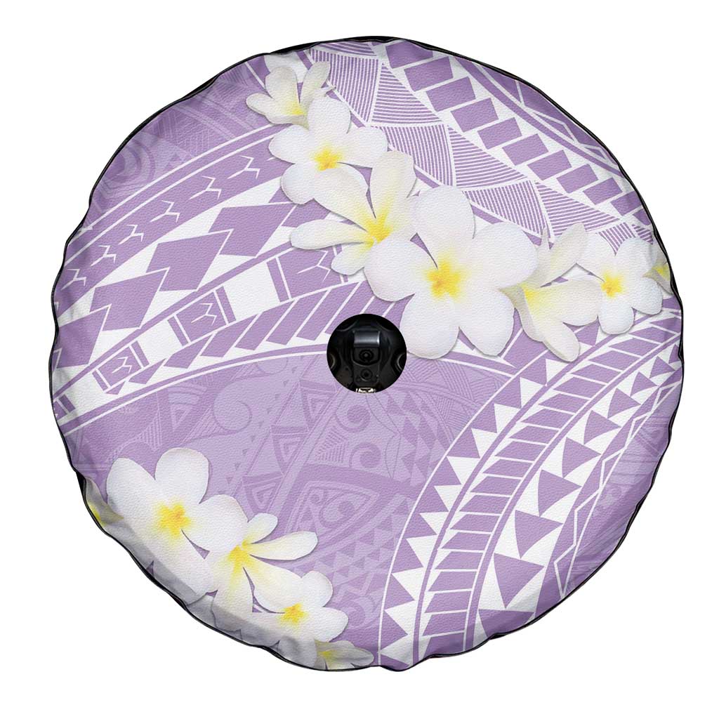 Polynesian Vintage Floral Spare Tire Cover Lavender Motifs LT7 - Polynesian Pride