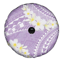 Polynesian Vintage Floral Spare Tire Cover Lavender Motifs LT7 - Polynesian Pride
