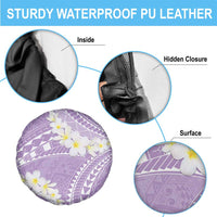 Polynesian Vintage Floral Spare Tire Cover Lavender Motifs LT7 - Polynesian Pride
