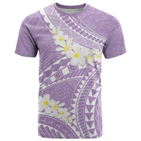 Polynesian Vintage Floral T Shirt Lavender Motifs - Polynesian Pride