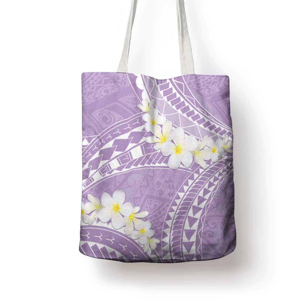 Polynesian Vintage Floral Tote Bag Lavender Motifs - Polynesian Pride