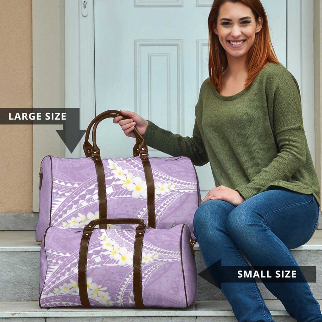 Polynesian Vintage Floral Travel Bag Lavender Motifs - Polynesian Pride