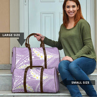 Polynesian Vintage Floral Travel Bag Lavender Motifs - Polynesian Pride