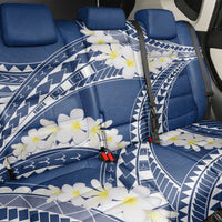 Polynesian Vintage Floral Back Car Seat Cover Navy Blue Motifs LT7 - Polynesian Pride