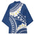 Polynesian Vintage Floral Kimono Navy Blue Motifs - Polynesian Pride