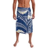 Polynesian Vintage Floral Lavalava Navy Blue Motifs - Polynesian Pride