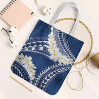 Polynesian Vintage Floral Tote Bag Navy Blue Motifs - Polynesian Pride