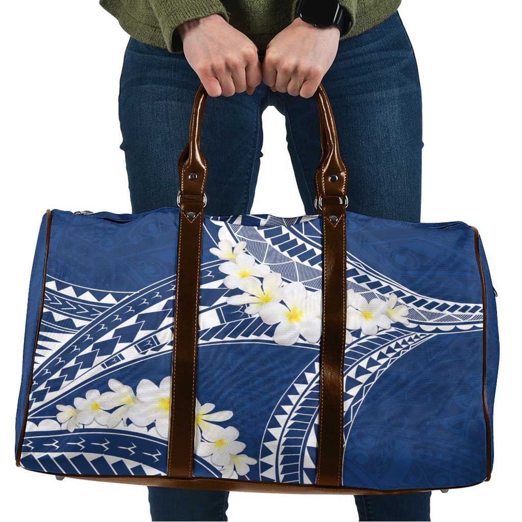 Polynesian Vintage Floral Travel Bag Navy Blue Motifs LT7 Navy Blue - Polynesian Pride