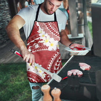 Polynesian Vintage Floral Apron Scarlet Motifs - Polynesian Pride