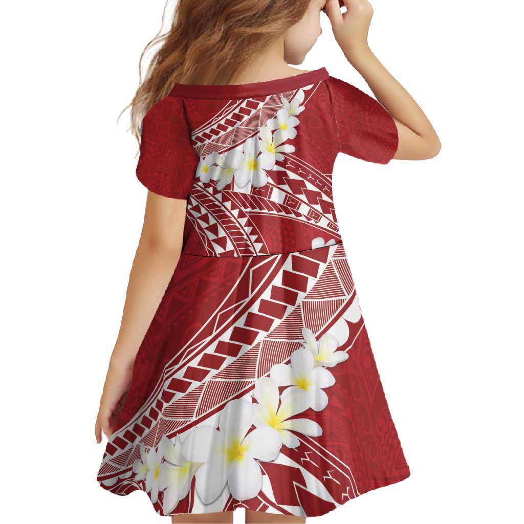 Polynesian Vintage Floral Family Matching Long Sleeve Bodycon Dress and Hawaiian Shirt Scarlet Motifs LT7 - Polynesian Pride