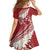 Polynesian Vintage Floral Family Matching Summer Maxi Dress and Hawaiian Shirt Scarlet Motifs - Polynesian Pride