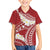Polynesian Vintage Floral Family Matching Summer Maxi Dress and Hawaiian Shirt Scarlet Motifs - Polynesian Pride