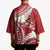 Polynesian Vintage Floral Kimono Scarlet Motifs - Polynesian Pride