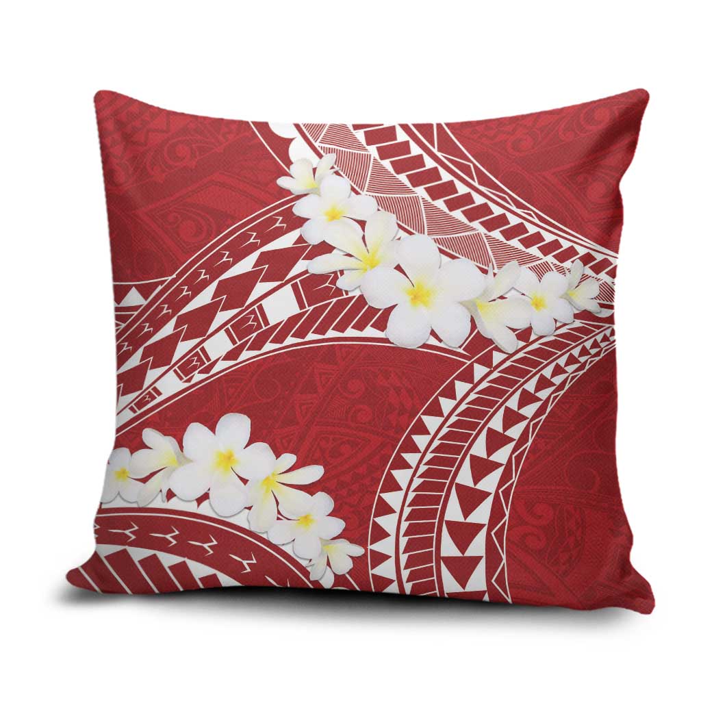 Polynesian Vintage Floral Pillow Cover Scarlet Motifs - Polynesian Pride