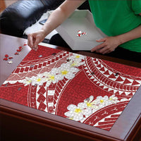 Polynesian Vintage Floral Puzzle Scarlet Motifs - Polynesian Pride