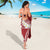Polynesian Vintage Floral Sarong Scarlet Motifs - Polynesian Pride
