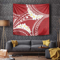 Polynesian Vintage Floral Tapestry Scarlet Motifs - Polynesian Pride