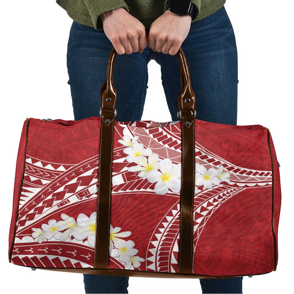 Polynesian Vintage Floral Travel Bag Scarlet Motifs LT7 Scarlet - Polynesian Pride
