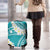 Polynesian Vintage Floral Luggage Cover Teal Motifs - Polynesian Pride