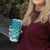 Polynesian Vintage Floral Tumbler Cup Teal Motifs - Polynesian Pride