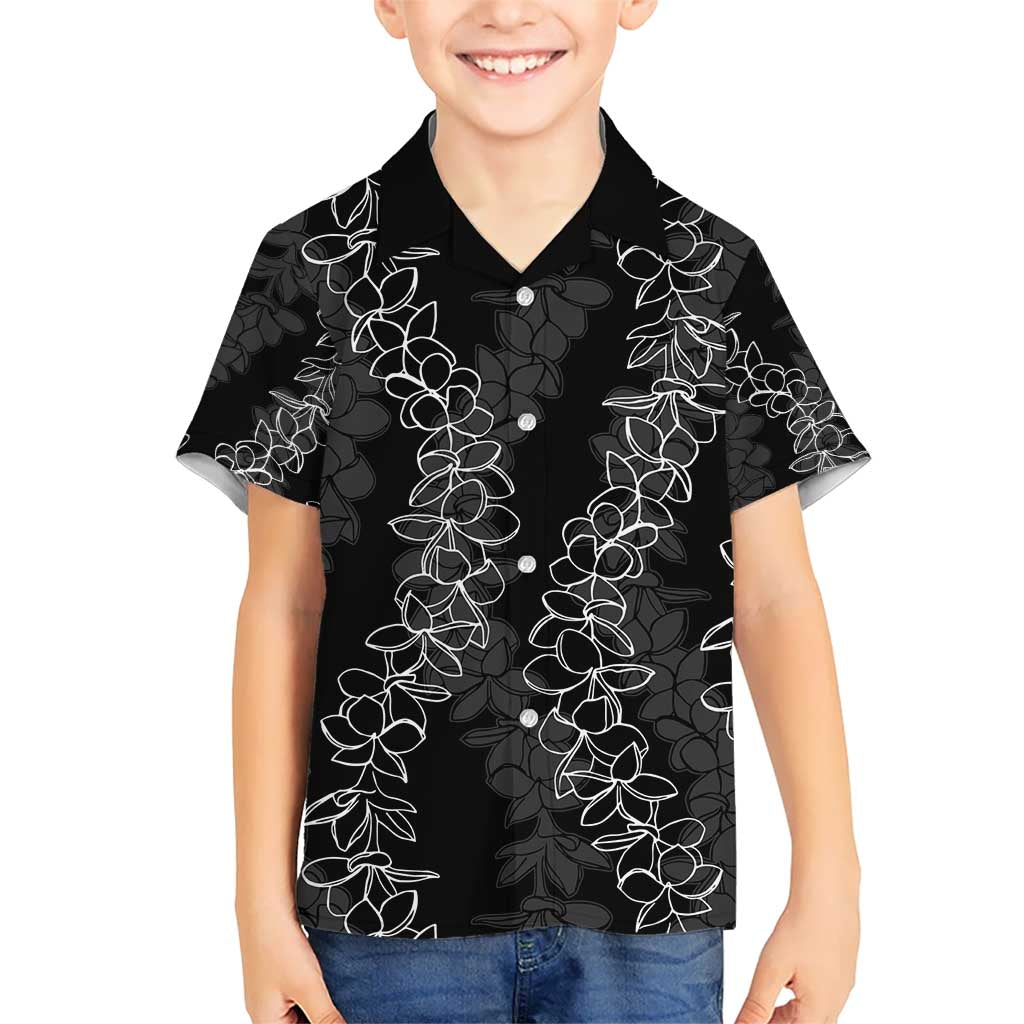 Hawaii Plumeria Lei Kid Hawaiian Shirt Aloha Festive Vibe