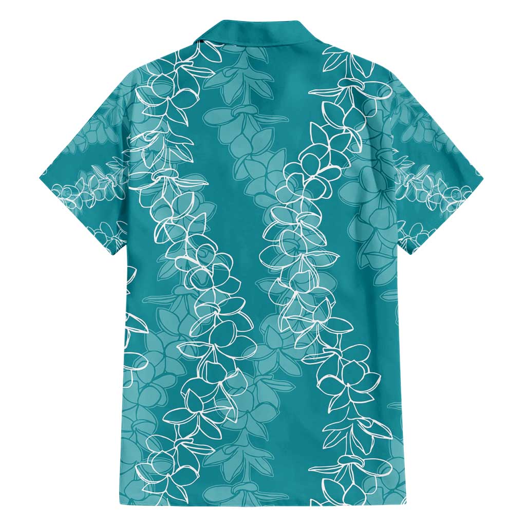Hawaii Plumeria Lei Hawaiian Shirt Aloha Festive Vibe - Teal