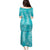Hawaii Plumeria Lei Puletasi Aloha Festive Vibe - Teal