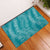 Hawaii Plumeria Lei Rubber Doormat Aloha Festive Vibe - Teal
