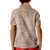Hawaii Plumeria Lei Kid Polo Shirt Aloha Festive Vibe - Beige