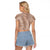 Hawaii Plumeria Lei Raglan Cropped T Shirt Aloha Festive Vibe - Beige