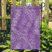 Hawaii Plumeria Lei Garden Flag Aloha Festive Vibe - Violet