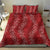 Hawaii Plumeria Lei Bedding Set Aloha Festive Vibe - Crimson