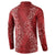 Hawaii Plumeria Lei Button Sweatshirt Aloha Festive Vibe - Crimson
