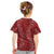Hawaii Plumeria Lei Kid T Shirt Aloha Festive Vibe - Crimson