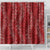 Hawaii Plumeria Lei Shower Curtain Aloha Festive Vibe - Crimson