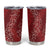 Hawaii Plumeria Lei Tumbler Cup Aloha Festive Vibe - Crimson