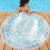Hawaii Plumeria Lei Beach Blanket Aloha Festive Vibe - Turquoise