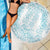 Hawaii Plumeria Lei Beach Blanket Aloha Festive Vibe - Turquoise