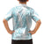 Hawaii Plumeria Lei Family Matching Tank Maxi Dress and Hawaiian Shirt Aloha Festive Vibe - Turquoise