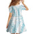 Hawaii Plumeria Lei Family Matching Tank Maxi Dress and Hawaiian Shirt Aloha Festive Vibe - Turquoise