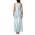 Hawaii Plumeria Lei Family Matching Tank Maxi Dress and Hawaiian Shirt Aloha Festive Vibe - Turquoise