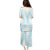 Hawaii Plumeria Lei Puletasi Aloha Festive Vibe - Turquoise
