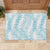Hawaii Plumeria Lei Rubber Doormat Aloha Festive Vibe - Turquoise