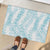 Hawaii Plumeria Lei Rubber Doormat Aloha Festive Vibe - Turquoise